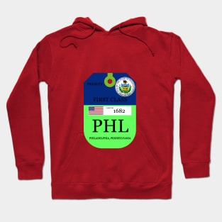 Philadelphia airport luggage tag Hoodie